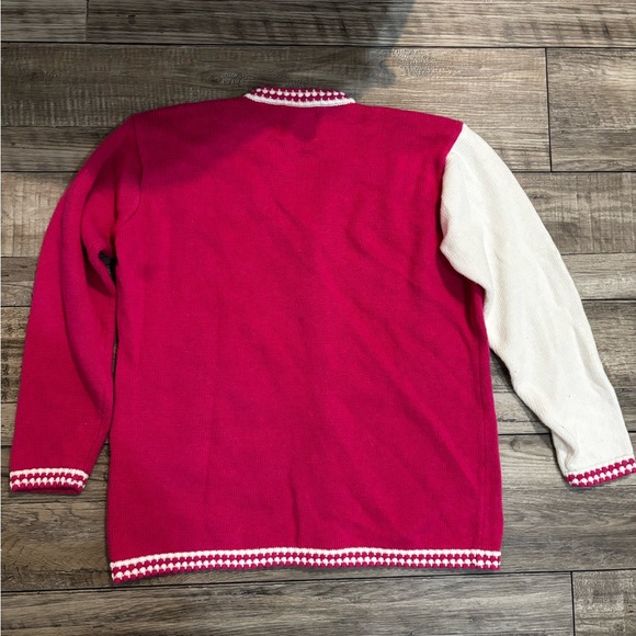 Storybook Knits Floral Snapdragon Embroidered Cardigan Size M - Picture 8 of 8